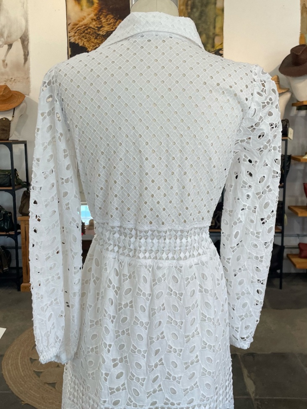 Temptation Positano Giamaica Maxi Shirt Dress In Bianco - Picture 5 of 6